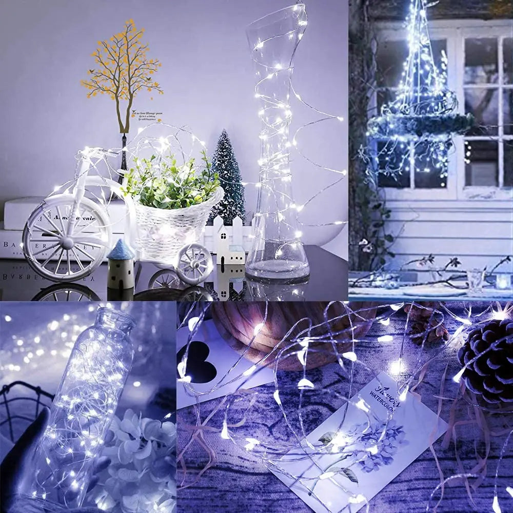 LED string lights with remote control for parties and decorations - vue 9 sur 12