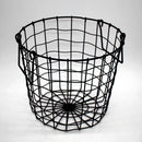 Woven iron mesh basket for modern storage