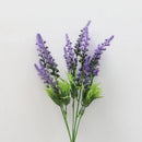 Set of 5 artificial lavender flowers for garden decoration