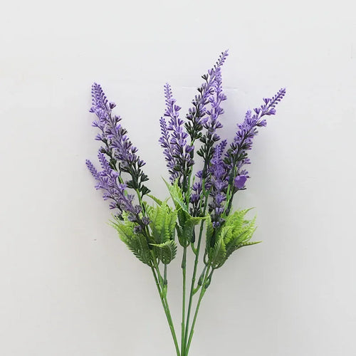 Set of 5 artificial lavender flowers for garden decoration