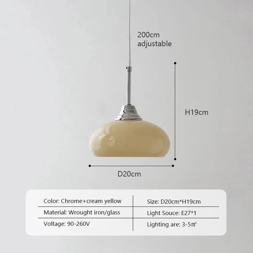 Glass pendant light for indoor bar, café, restaurant and dining room - vue 9 sur 10
