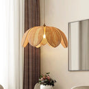 Japanese rattan petal pendant light