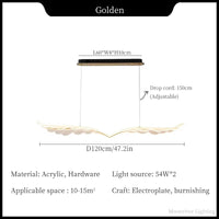 Modern acrylic chandelier for restaurants and bars 2024
