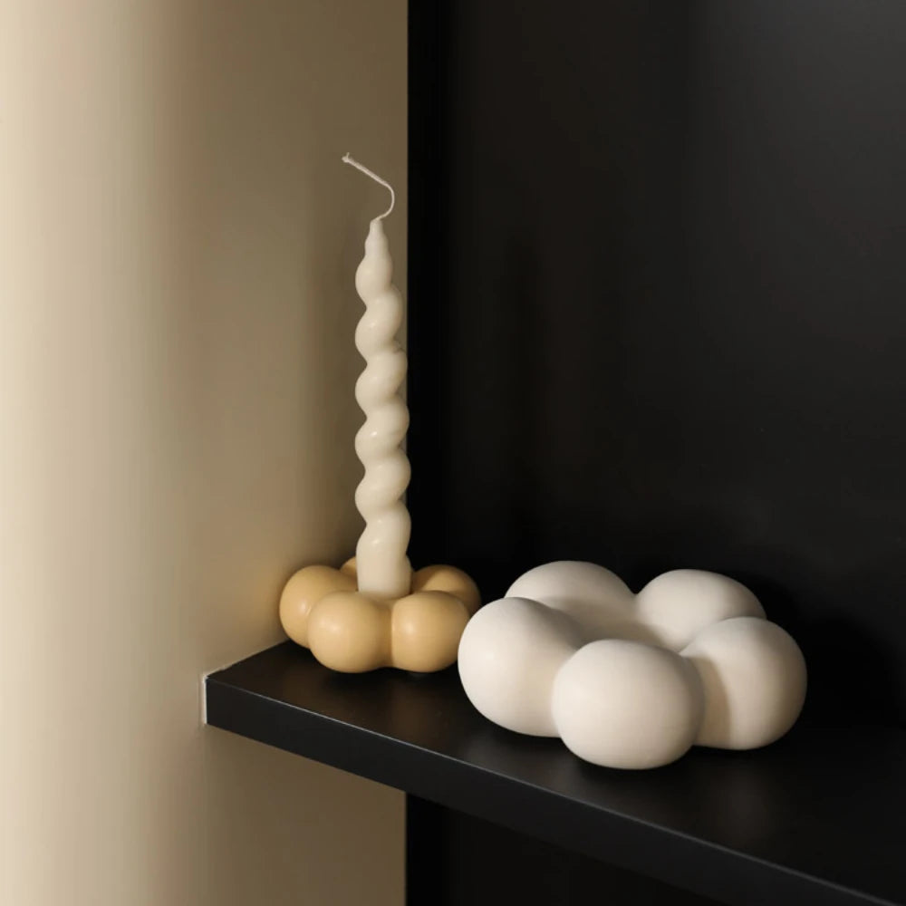 Spiral ceramic candle holder nordic home decoration