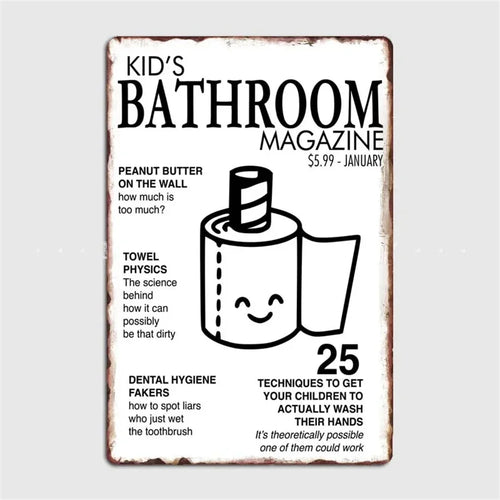 retro metal sign for fun wall decor - vue 8 sur 38