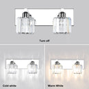 Modern crystal bathroom mirror wall light