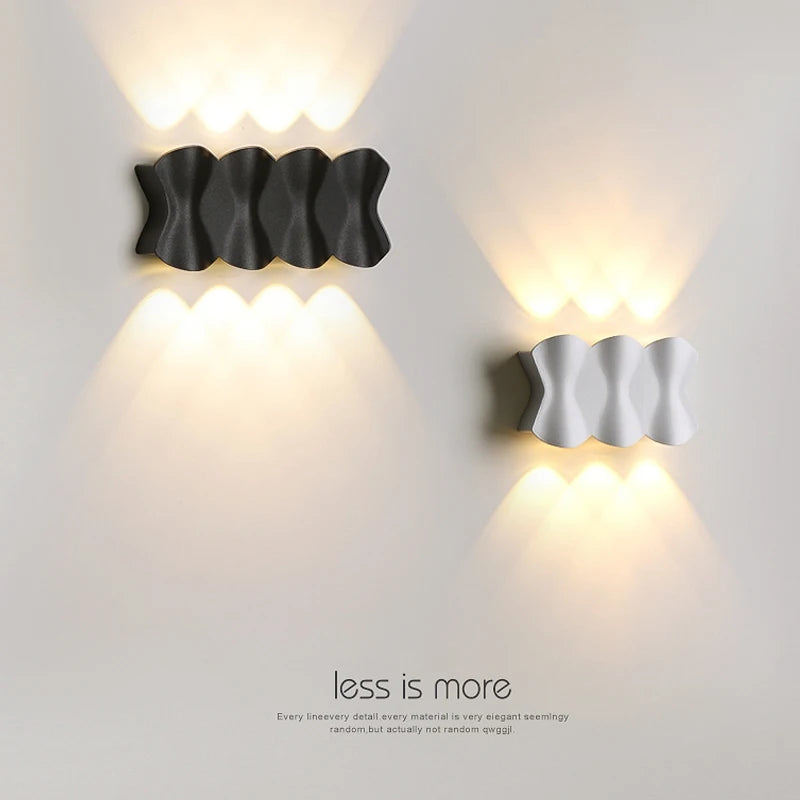 Modern waterproof LED wall light for garden and public lighting