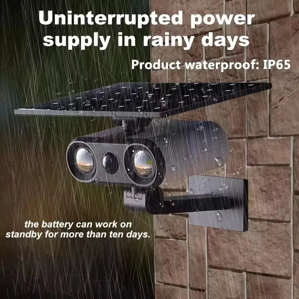 Outdoor solar lights with motion sensor and dummy camera - vue 3 sur 7