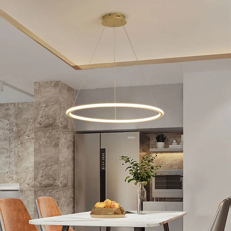 Modern LED pendant light for elegant interior decoration