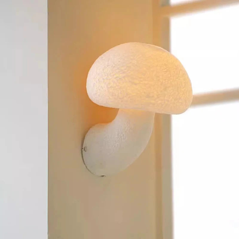 Nordic design mushroom wall light for indoor and outdoor use