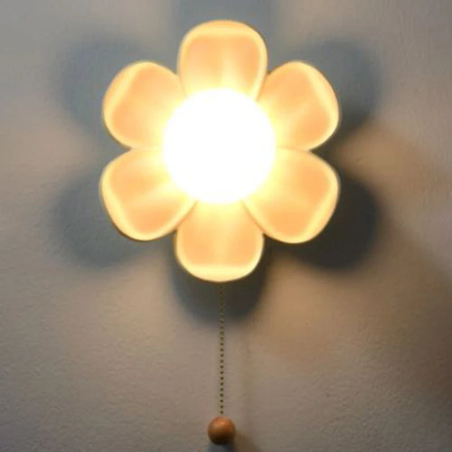 Flower wall light for modern princess bedroom - vue 4 sur 14