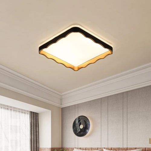 Simple wave shape ceiling light for indoor decor - vue 5 sur 10