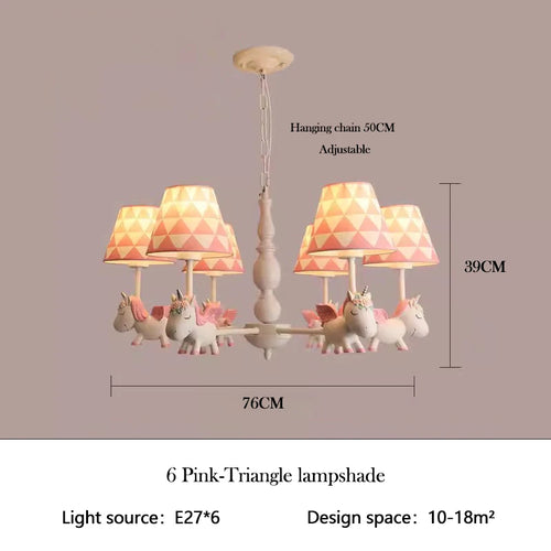 Nordic style rotating LED children’s chandelier, romantic and cosy - vue 23 sur 24