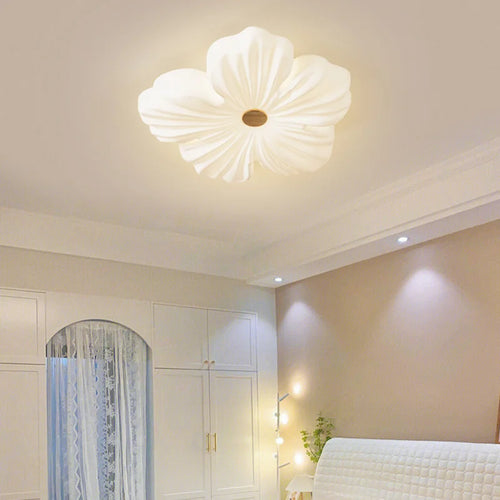 Modern LED ceiling light flower shape for indoor decoration - vue 3 sur 12