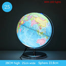 illuminated globe english version decorative educational world map