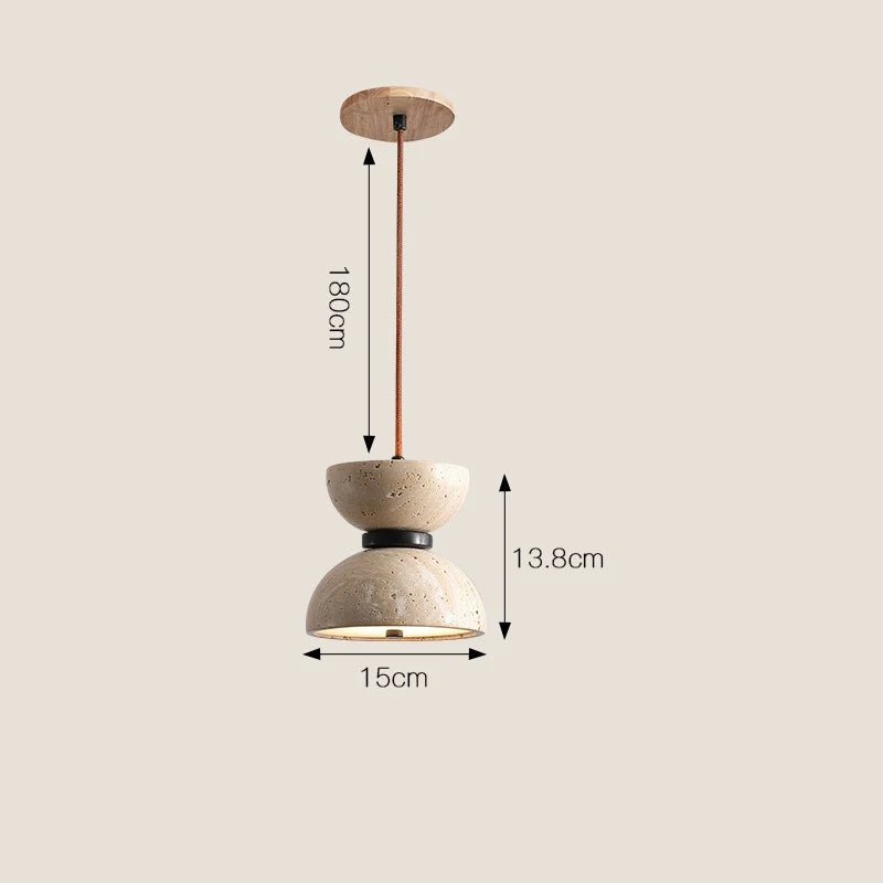 Nordic LED cave-shaped pendant lamp
