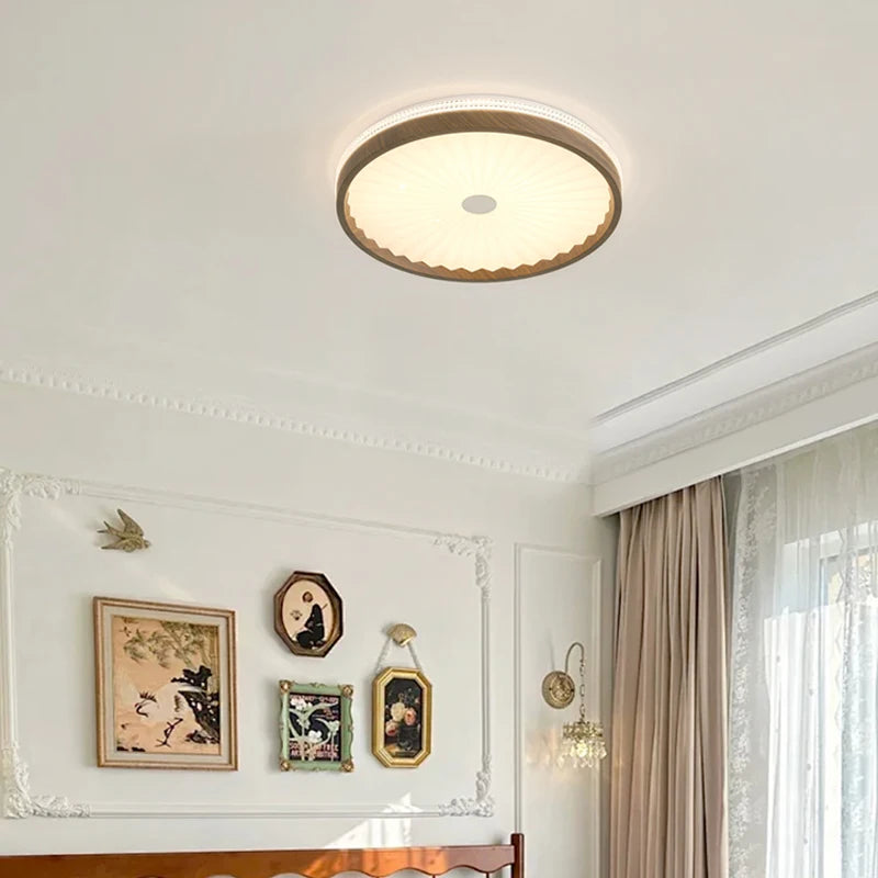 Round ceiling light in medieval wabi-sabi style for elegant interiors - vue 6 sur 8