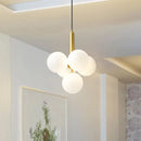 Nordic style milky glass chandelier for interior decoration
