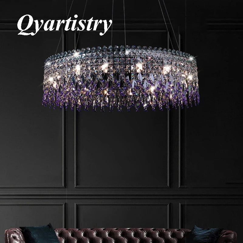Luxury crystal chandelier pendant lamp bar lighting