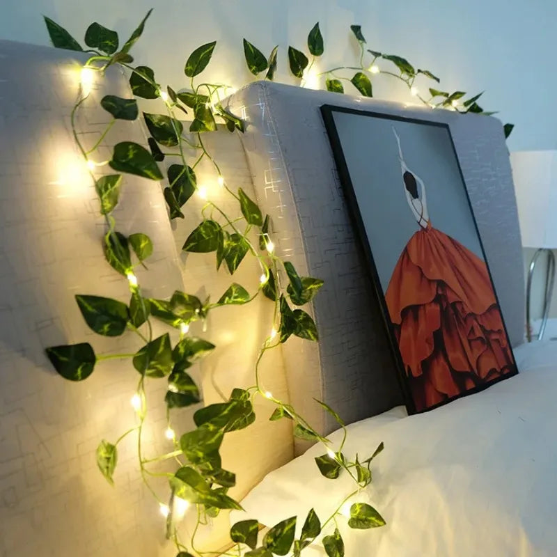 Battery-operated 100 LED string lights for festive outdoor decoration