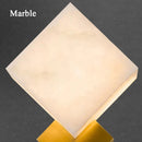 Modern nordic marble LED wall light in American gold bronze