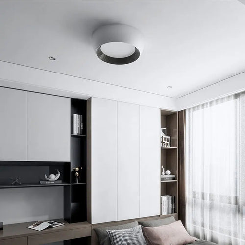 Italian minimalist vortex pattern ceiling light - vue 5 sur 10