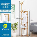 multifunctional bamboo coat rack for modern clothes