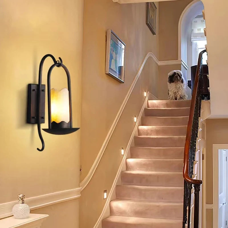 Creative retro wall light for garden and outdoor