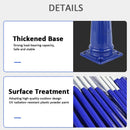 Complete solar lamp post with pole for outdoor garden