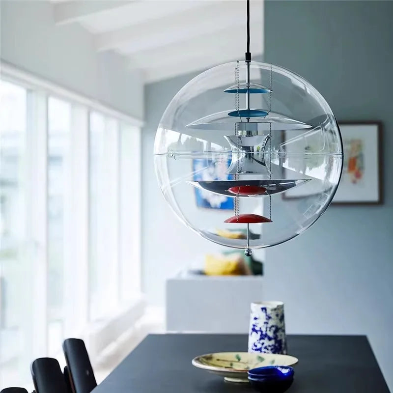 Modern Danish design acrylic chandelier for interior decoration - vue 4 sur 9