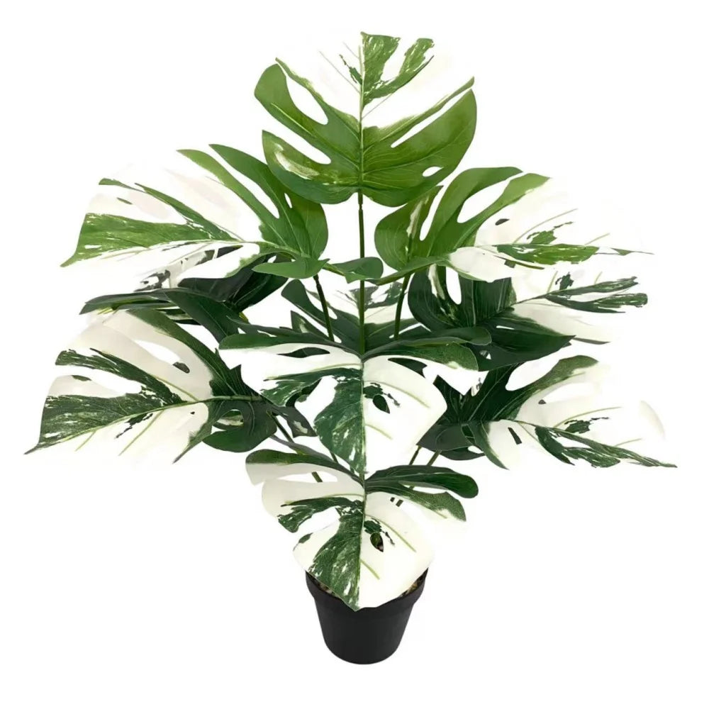 Artificial plants with large decorative leaves for indoors and offices - vue 24 sur 24