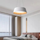 Round wood ceiling light wabi sabi minimalist design for interiors