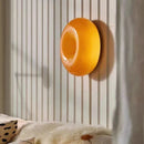 Romantic decorative touch glass wall light