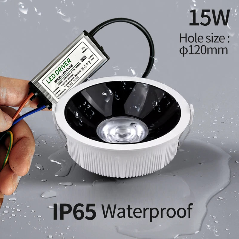 Waterproof moisture and fog resistant LED spotlight