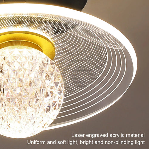 Nordic LED ceiling light for indoor dining table decor - vue 6 sur 12