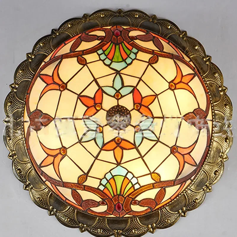 Baroque ceiling light in bohemian glass for modern decor - vue 6 sur 8