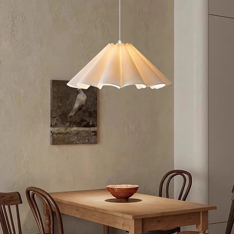 Japanese wabi sabi fabric pendant light for kitchen bar and restaurant