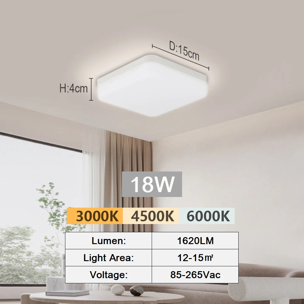 Tuya smart LED ceiling light with app and voice control, Alexa and Google compatible, remote control for living room and bedroom - vue 19 sur 22