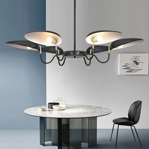 Nordic postmodern 6-head contemporary chandelier for interiors