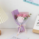 Small decorative artificial rose bouquet for valentine's day