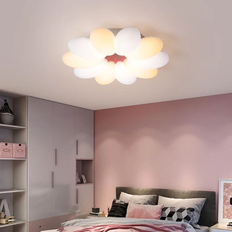 Creative oval LED ceiling light for everyday indoor lighting - vue 3 sur 7