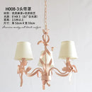 Pink ribbon chandelier for elegant children's bedroom