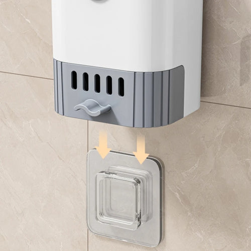 Flexible toilet brush set with wall-mounted holder - vue 5 sur 6