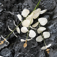 Artificial eucalyptus leaves and flowers for decorations and floral arrangements