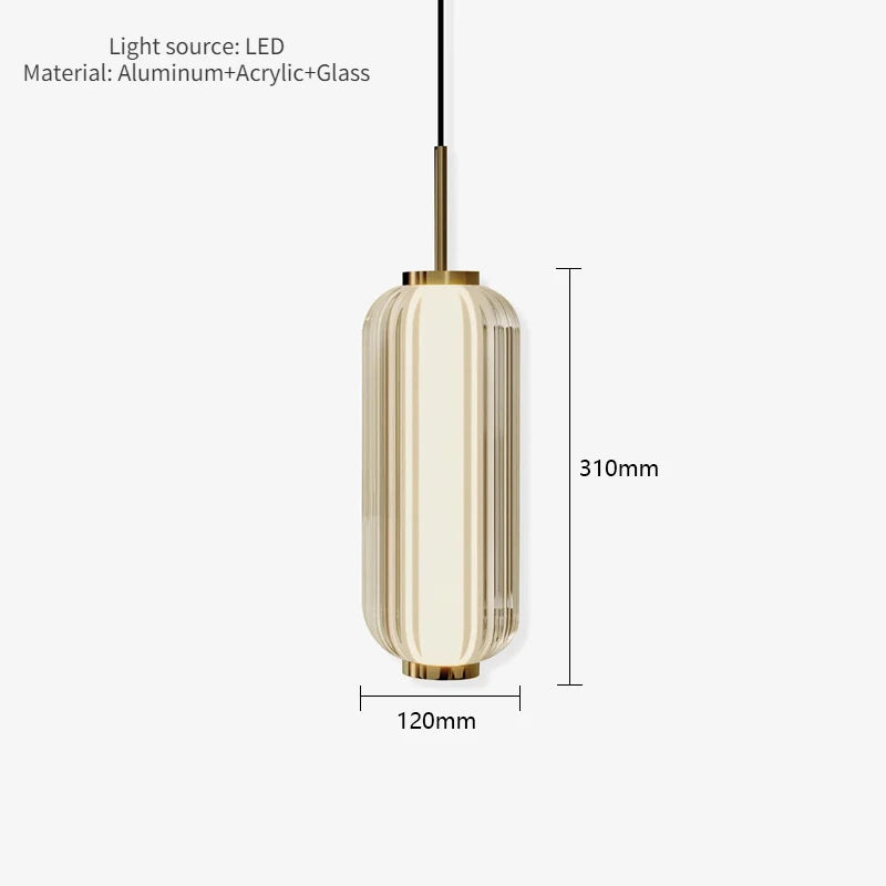 Luxury glass pendant light for restaurant, bar and hotel