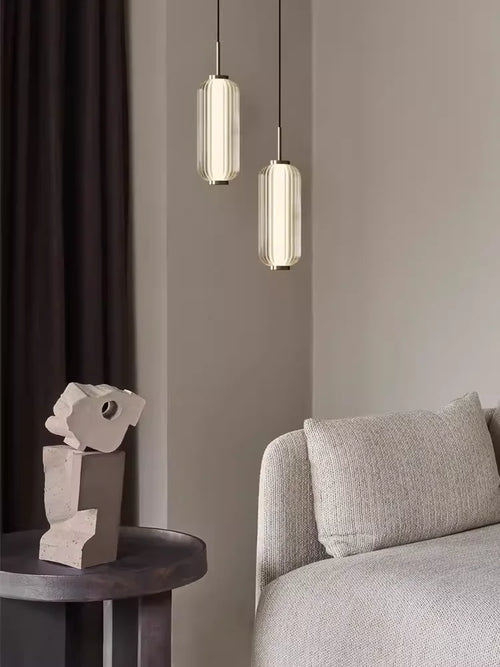Luxury glass pendant light for restaurant, bar and hotel - vue 4 sur 10