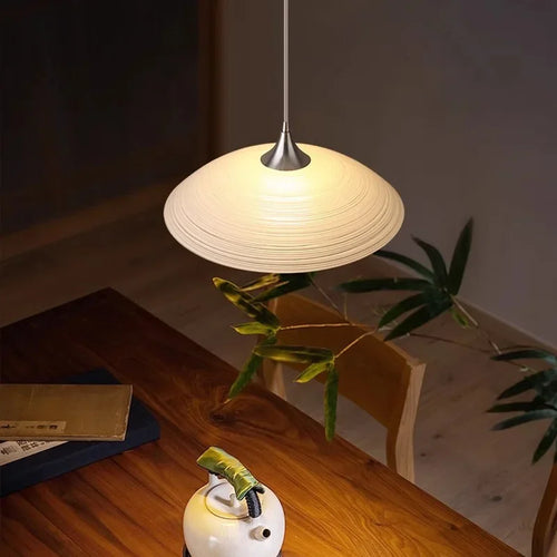Designer glass pendant light for contemporary interiors and restaurants - vue 5 sur 7