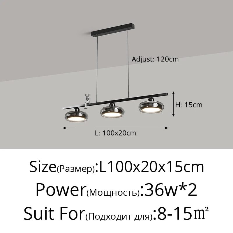 Italian minimalist pendant light for modern indoor lighting - vue 13 sur 14