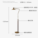 Modern solid wood LED floor lamp with retro design
