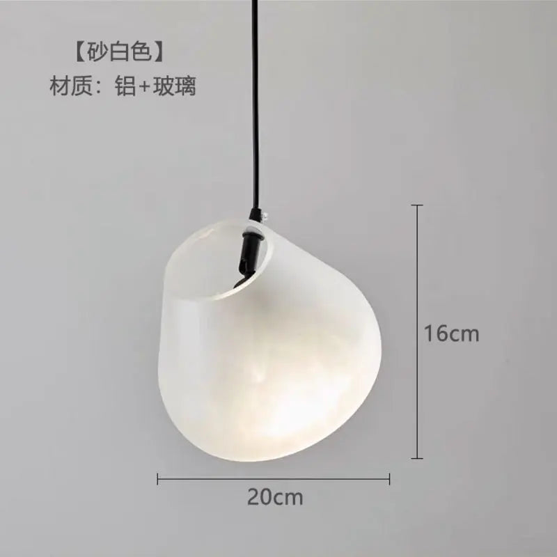 designer glass chandelier for kitchen bar and restaurant - vue 11 sur 13